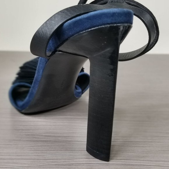 Mercedes Castillo Olenna Sandals, Navy Suede, Womens Size 8 / 38 - Picture 11 of 12